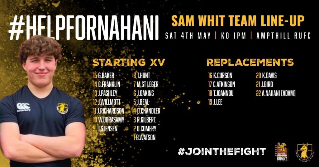 Charity Match for Aaron - Ampthil RUFC