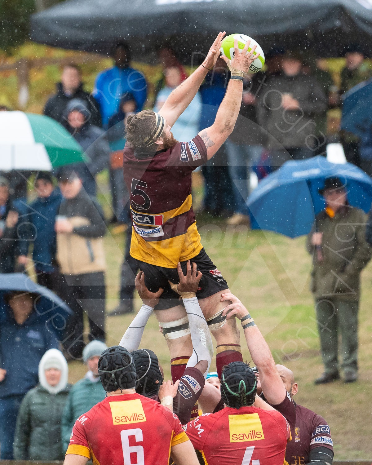 Josh Walker secures a lineout
